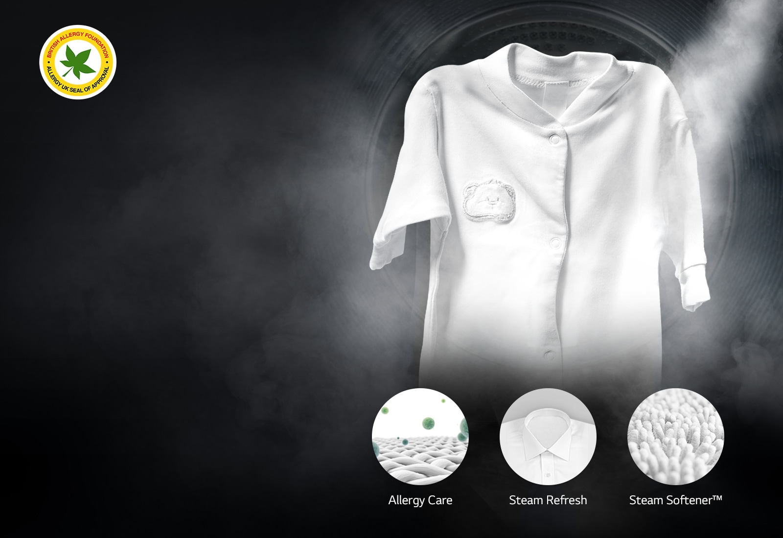 99,9%<br> MANJE ALERGENA sa tehnologijom True Steam™1